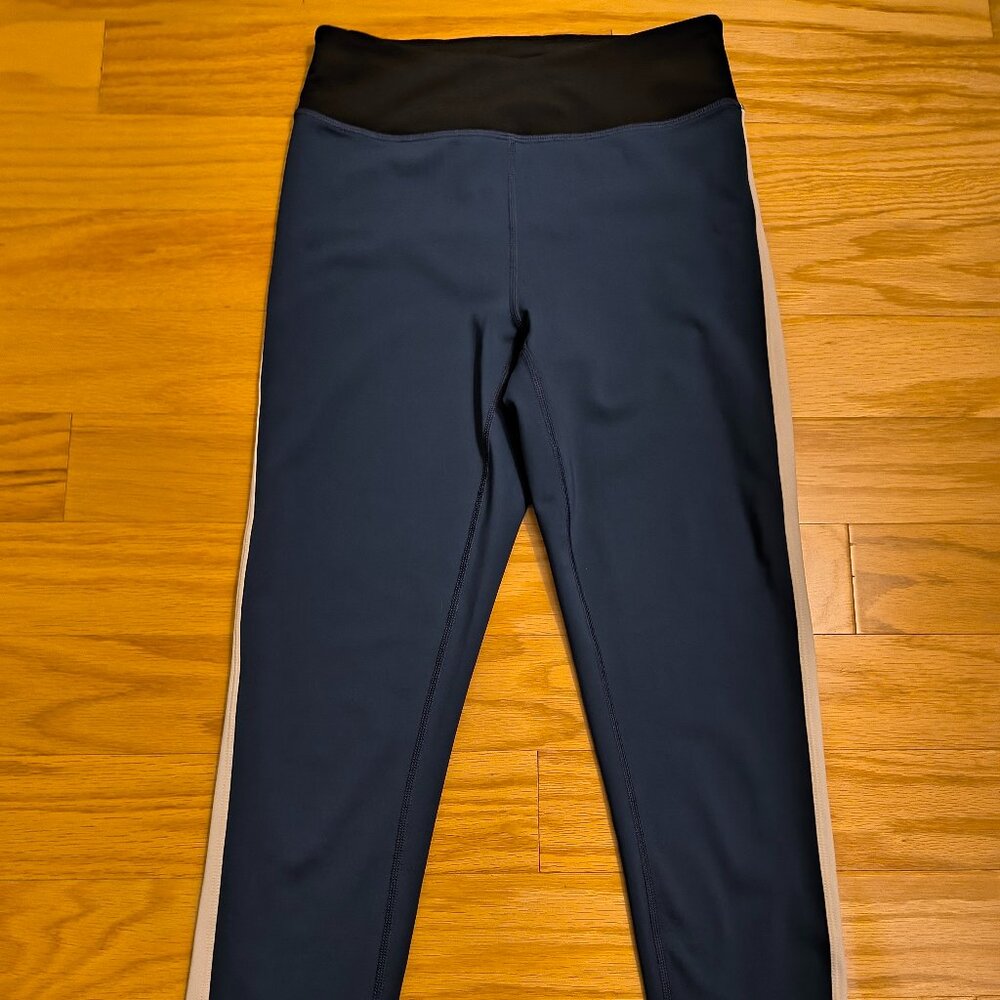 Zella Girl Navy Blue & Black Side-Stripe Joggers